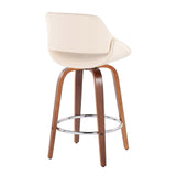 Fabrizzi - Fixed-Height Counter Stool - Round Footrest (Set of 2)
