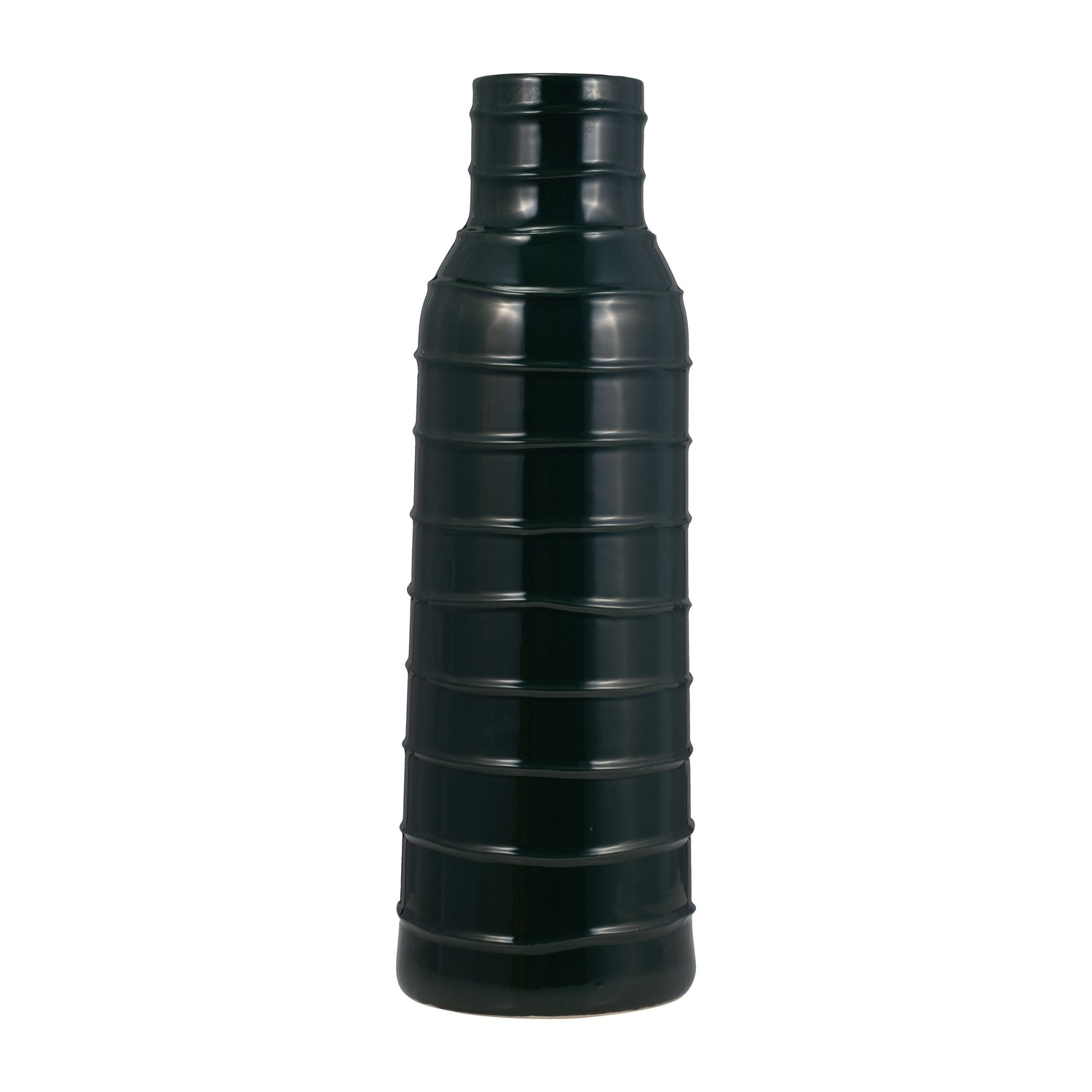 20" Hight Tribal Vase - Forest Green