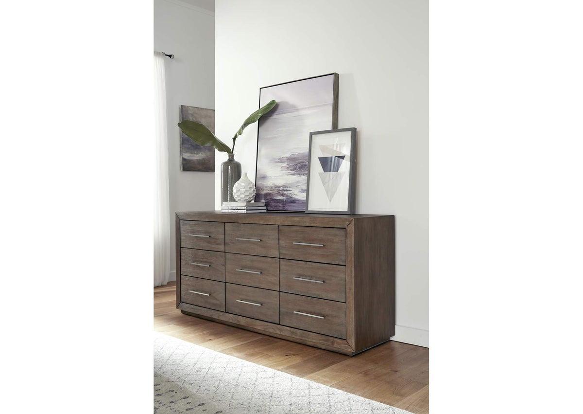 8D6482A Melbourne Nine Drawer Dresser In Dark Pine (2024)