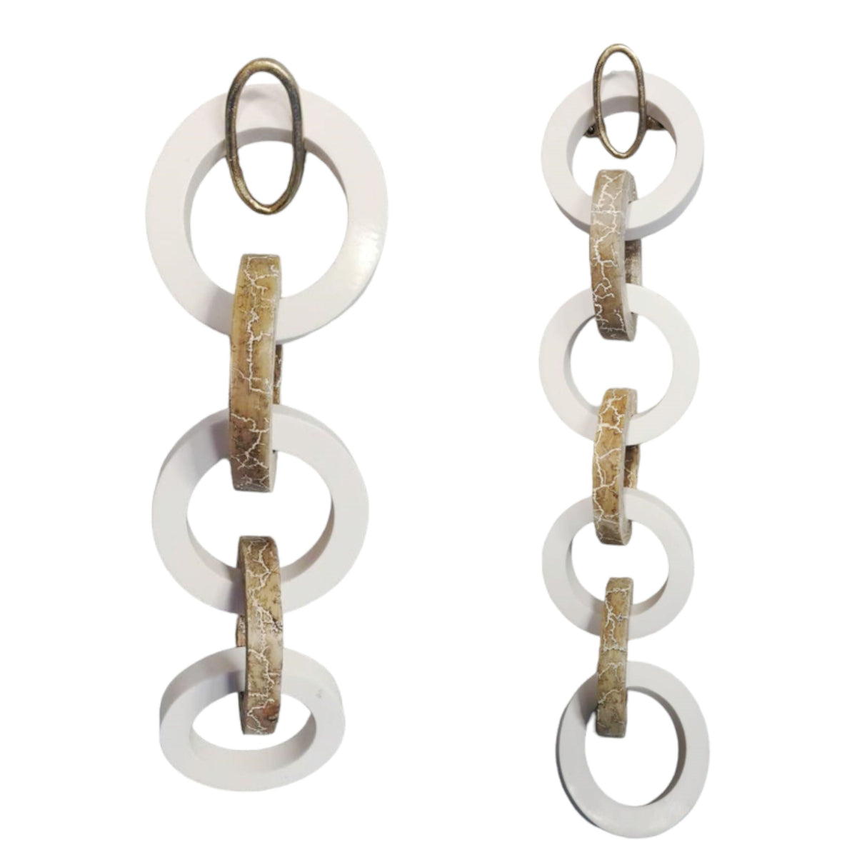 26" / 35" Kano Wood And Resin Wall Link Chains (Set of 2) - Multi