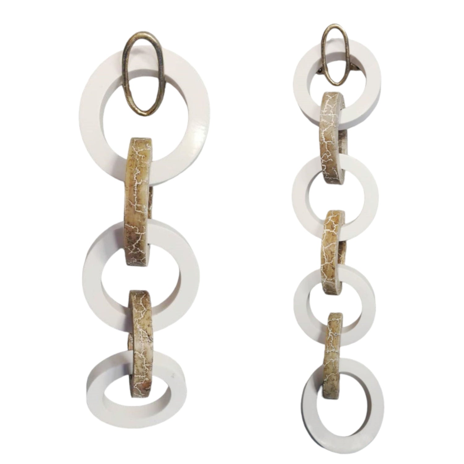 26" / 35" Kano Wood And Resin Wall Link Chains (Set of 2) - Multi