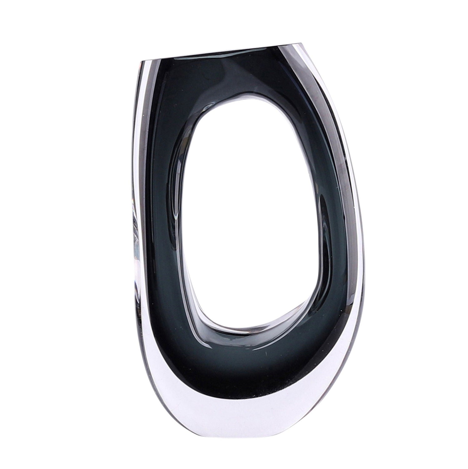 13" Elina Cut-Out Vase - Black
