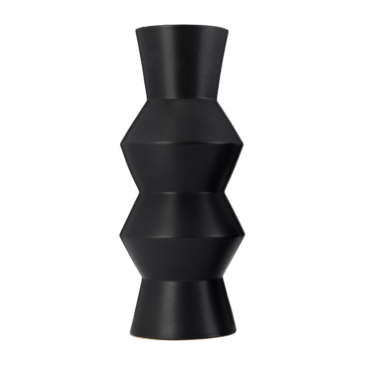 Ceramic Totem Vase 17" - Black