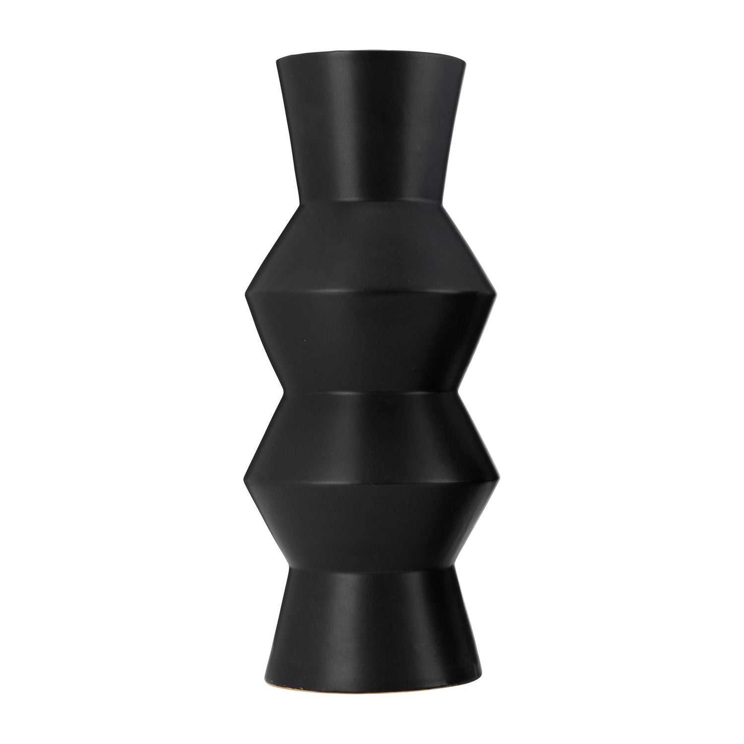 Ceramic Totem Vase 17" - Black
