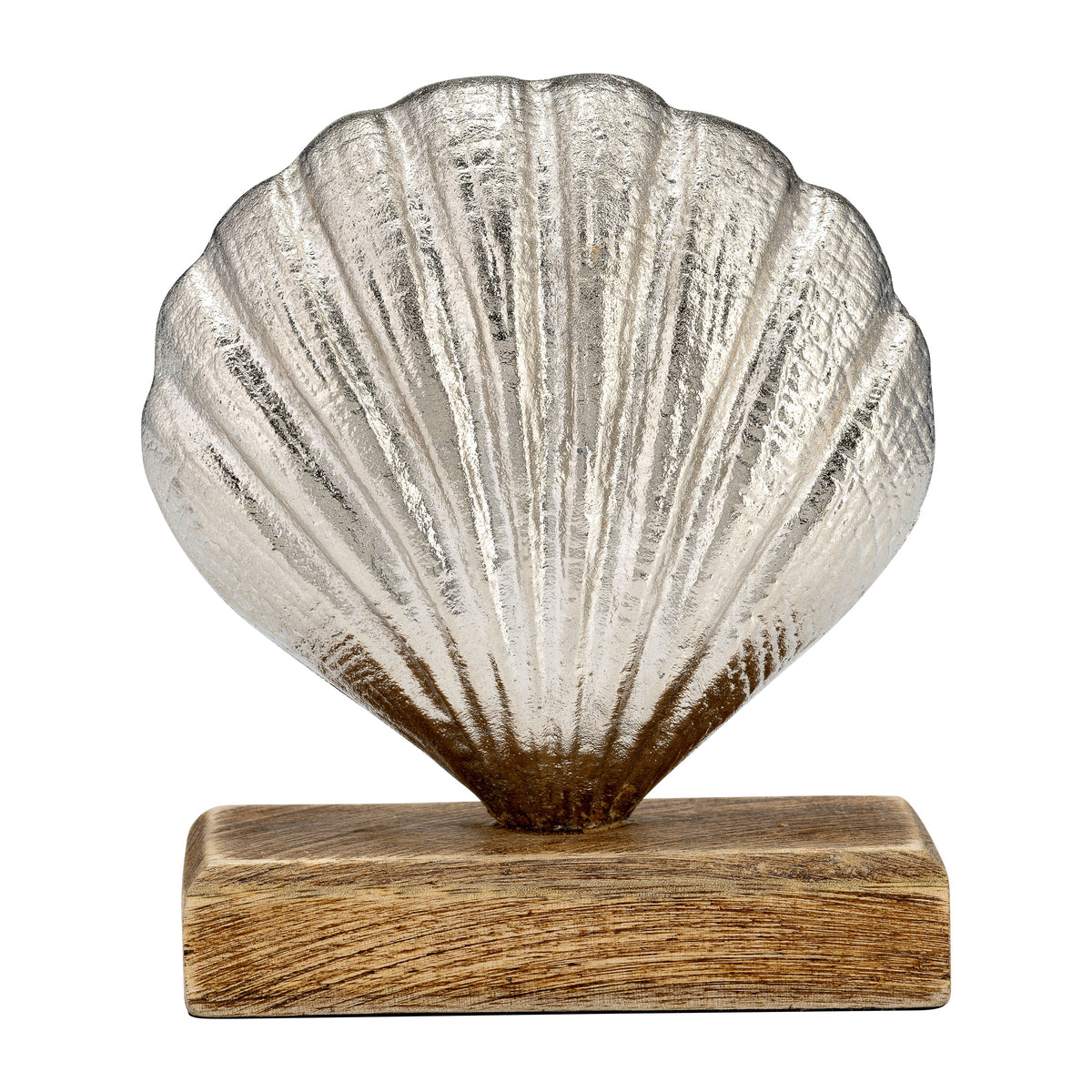Metal Shell With Base 7" - Silver