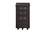7YC917 Yosemite Solid Wood Rollling File Cabinet In Cafe