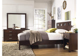 RV26F4 Riva Wood Bed In Chocolate Brown