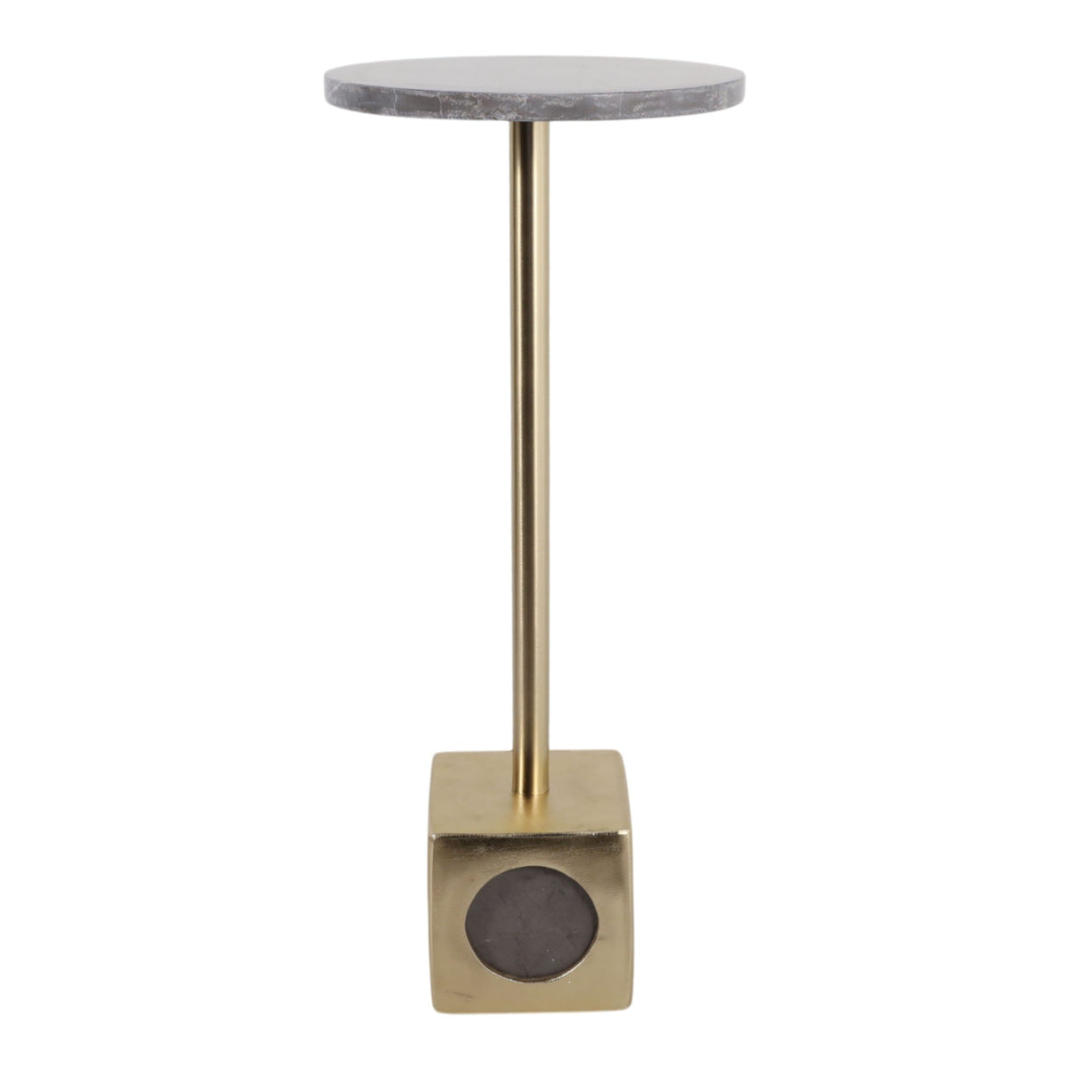 24" Coolidge Marble Cocktail Table - White / Gold