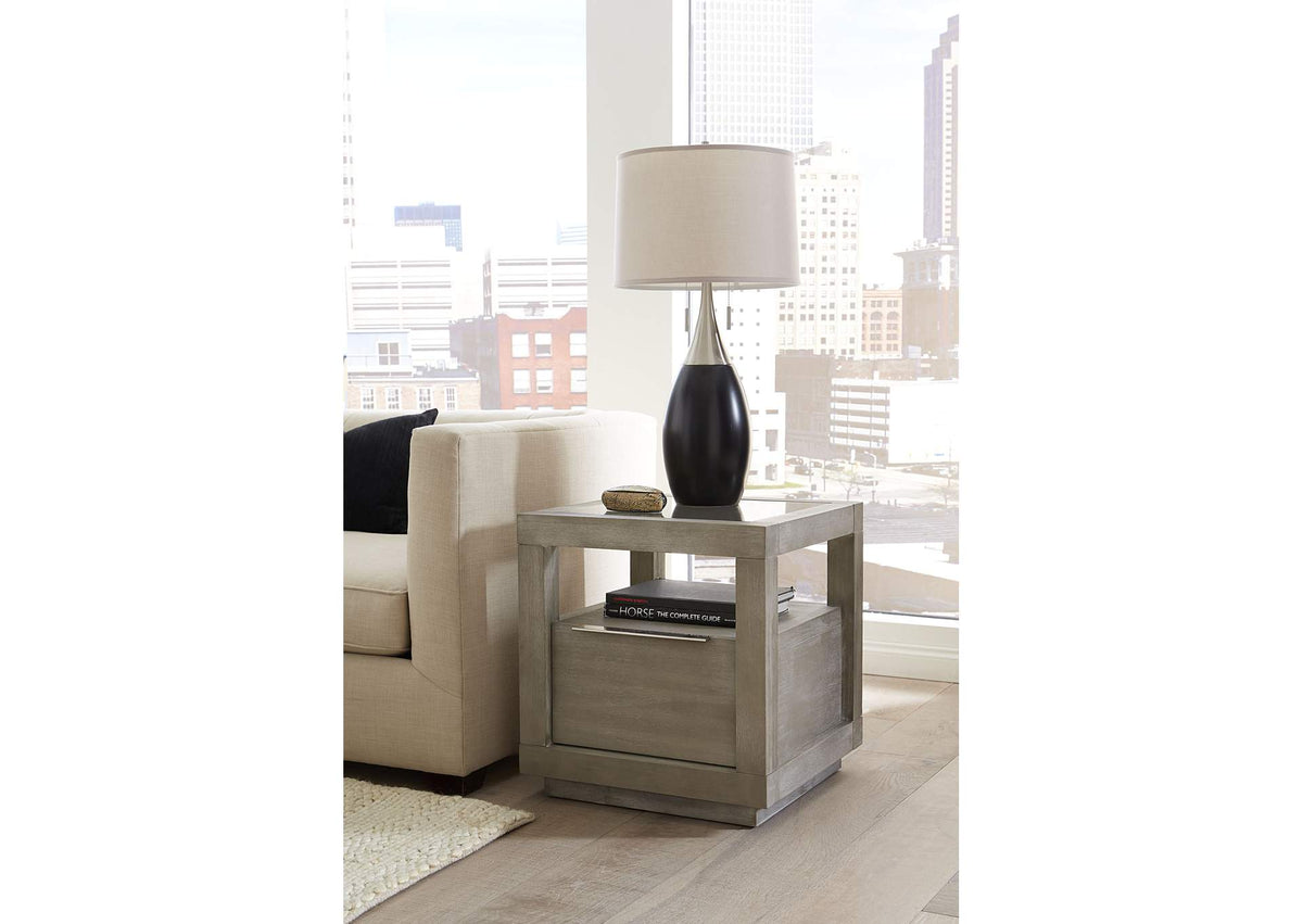 AZBX22 Oxford One - Drawer End Table In Mineral