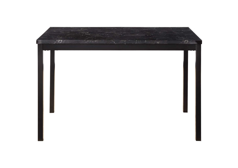 2601BK-48 Tempe Dining Table, Faux Marble Top