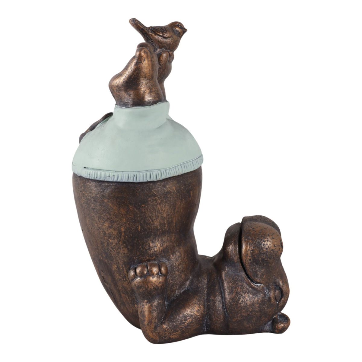 17" x 12" Feet In The Air Hippo - Bronze