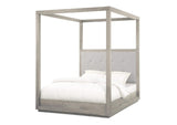 AZBXH5 Oxford Upholstered Canopy Bed In Mineral