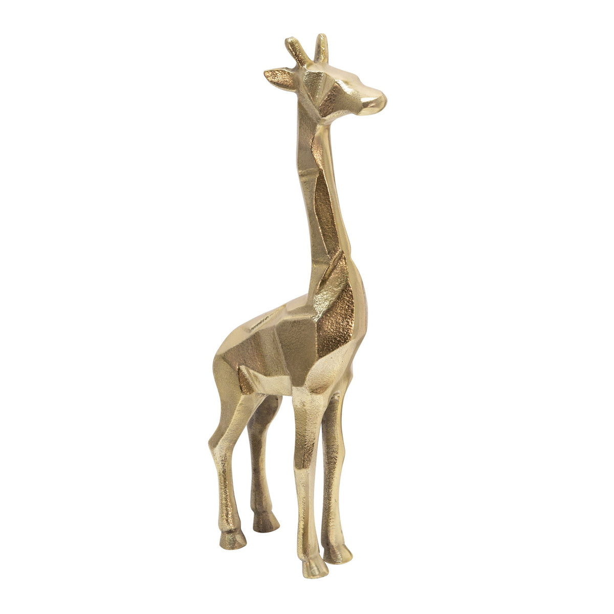 Aluminum Giraffe Decor 15" - Gold
