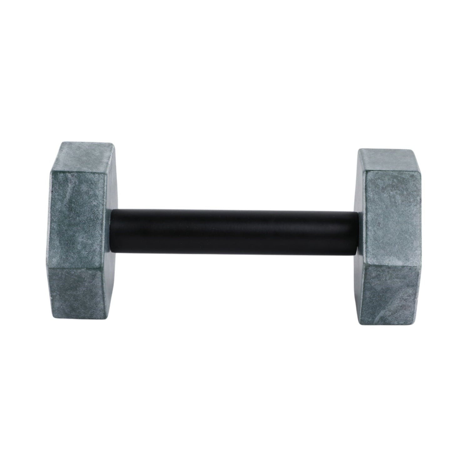 8" x 4" Marble Dumbbell - Green / Black