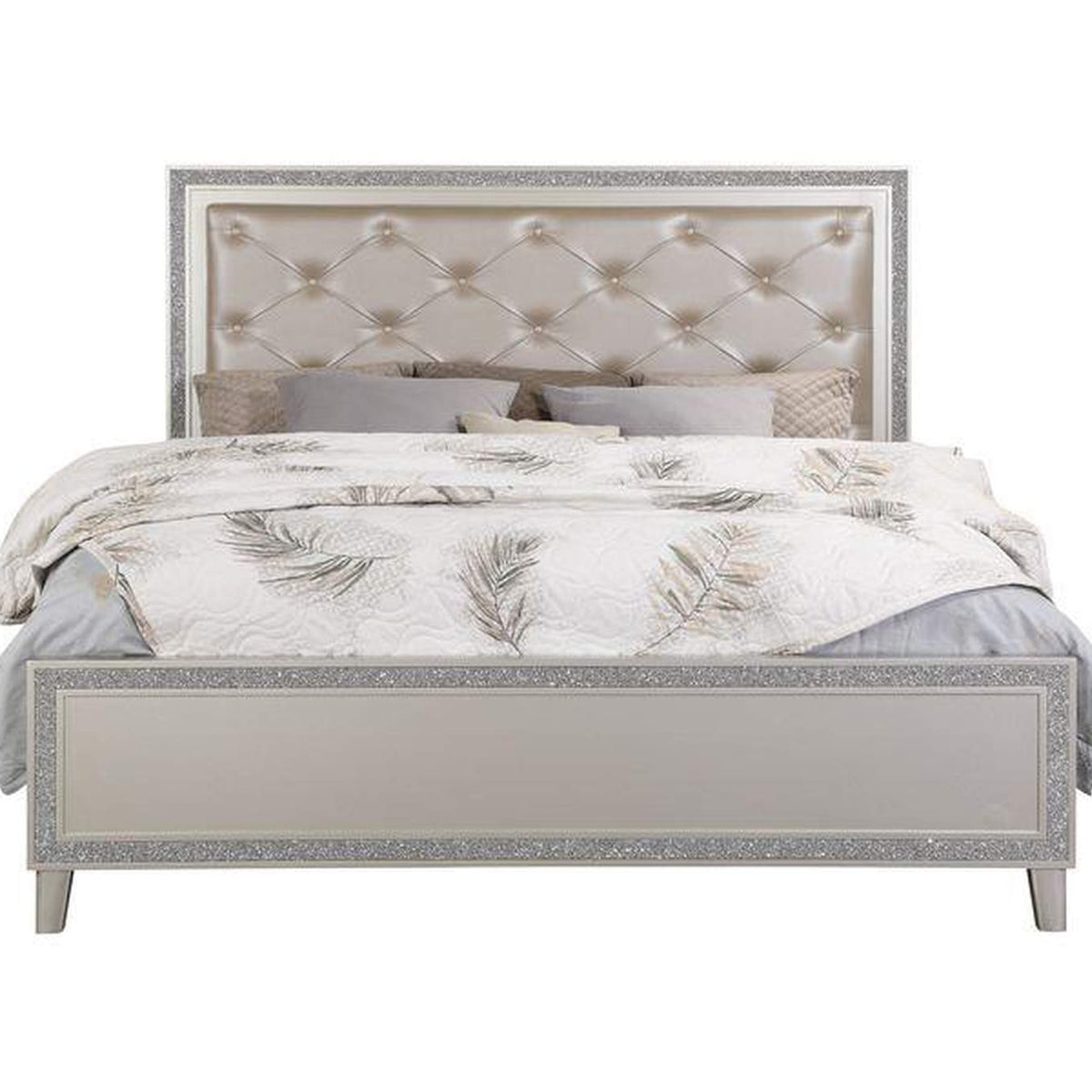 BD00239Q Sliverfluff Queen Bed with Led