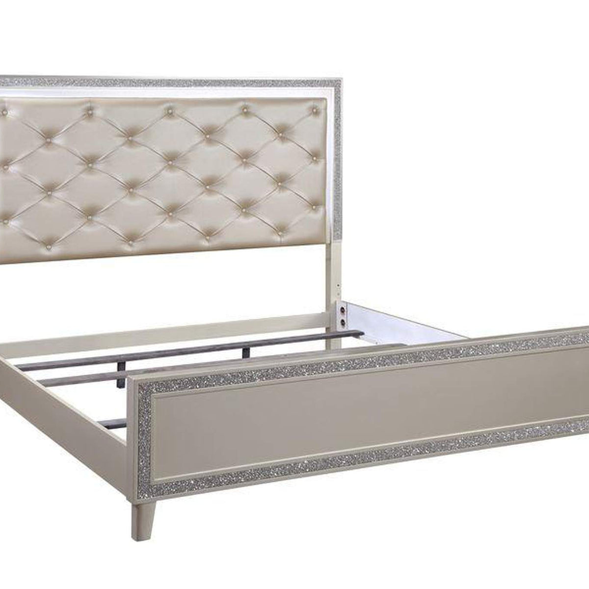 BD00239Q Sliverfluff Queen Bed with Led