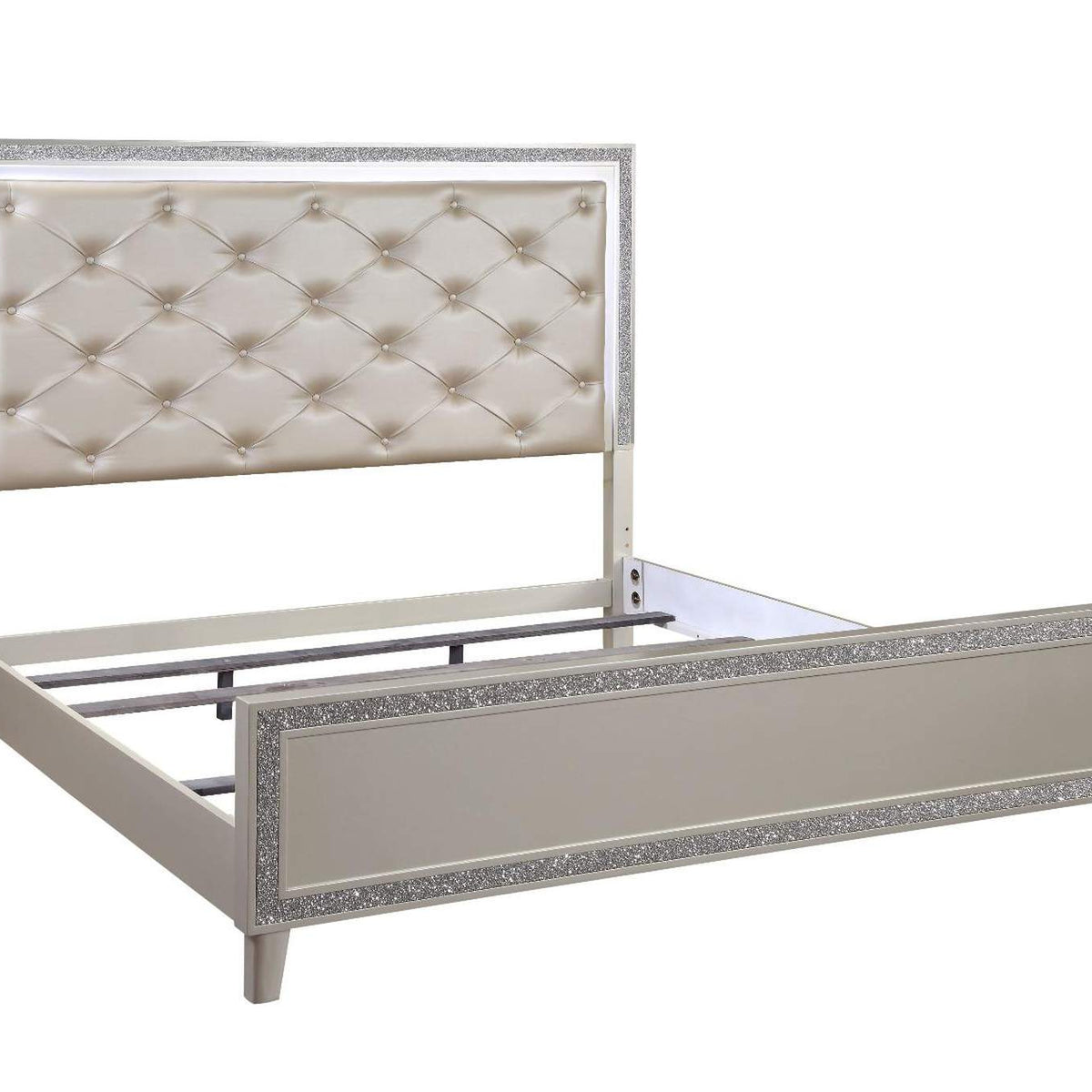 BD00238EK Sliverfluff Ek Bed with Led