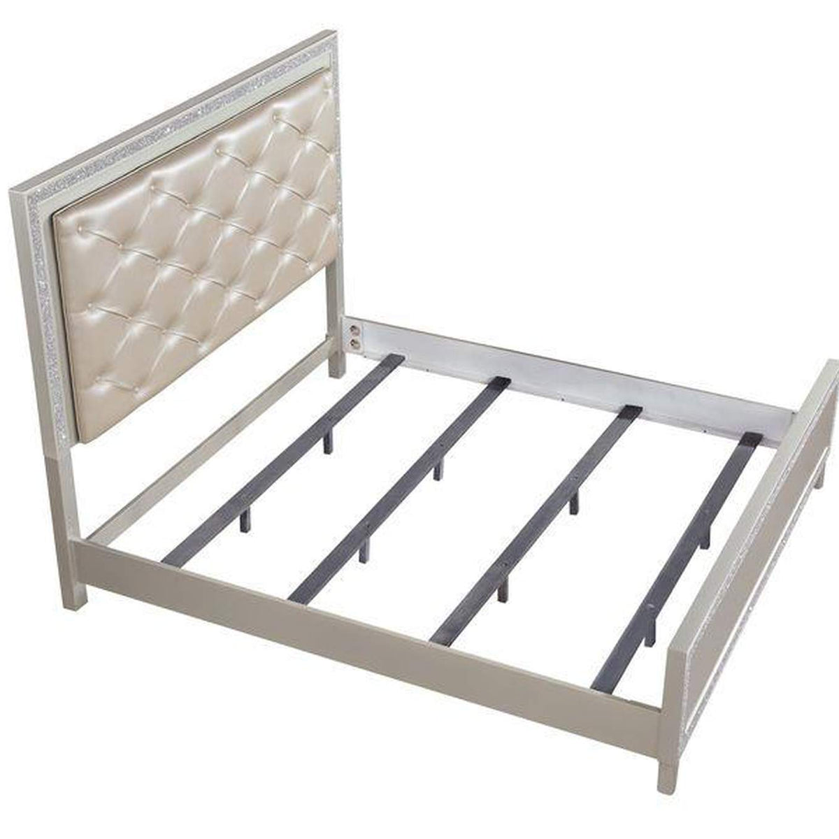 BD00239Q Sliverfluff Queen Bed with Led