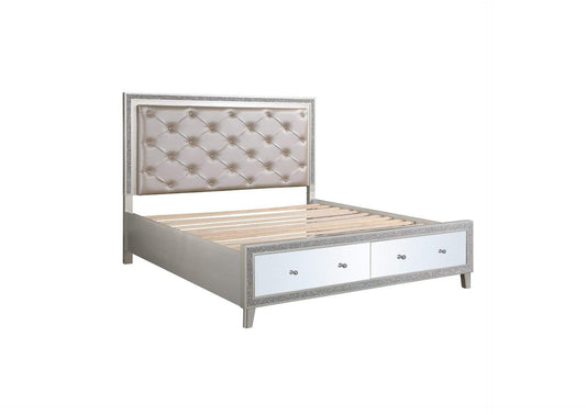 BD00241EK Sliverfluff Ek Bed with Led and Storage