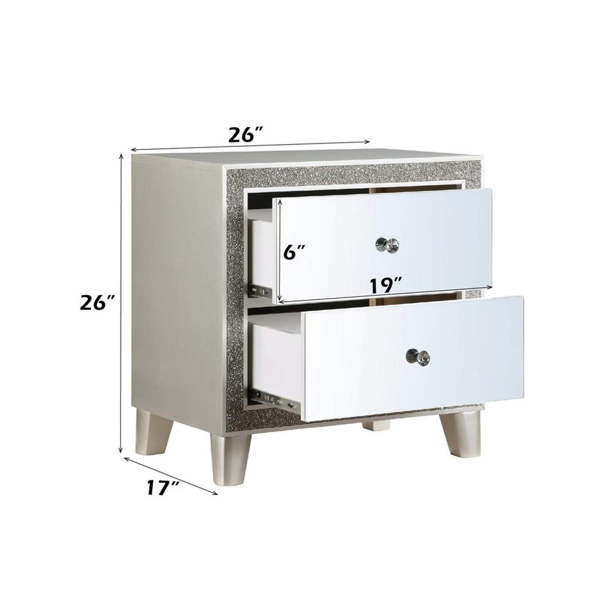 BD00243 Sliverfluff Nightstand