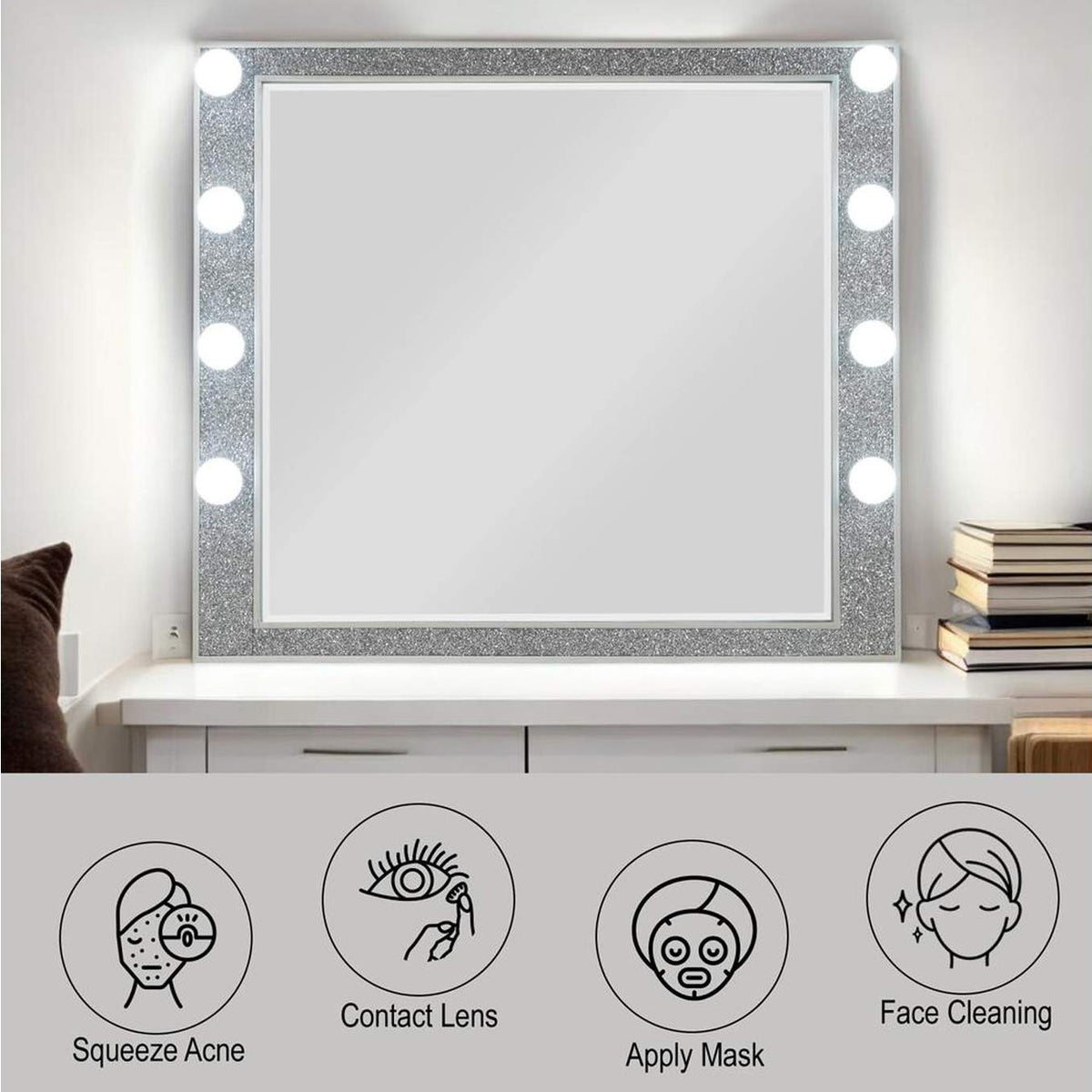 BD00245 Sliverfluff Mirror with Light