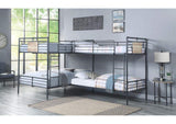 BD00365 Cordelia Double Twin and Double Full Bunk Bed