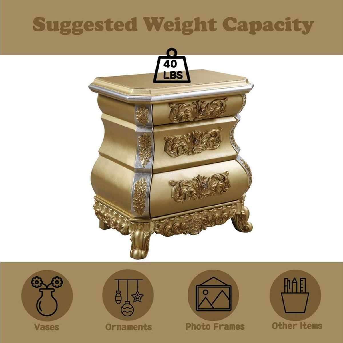 BD00452 Seville Nightstand