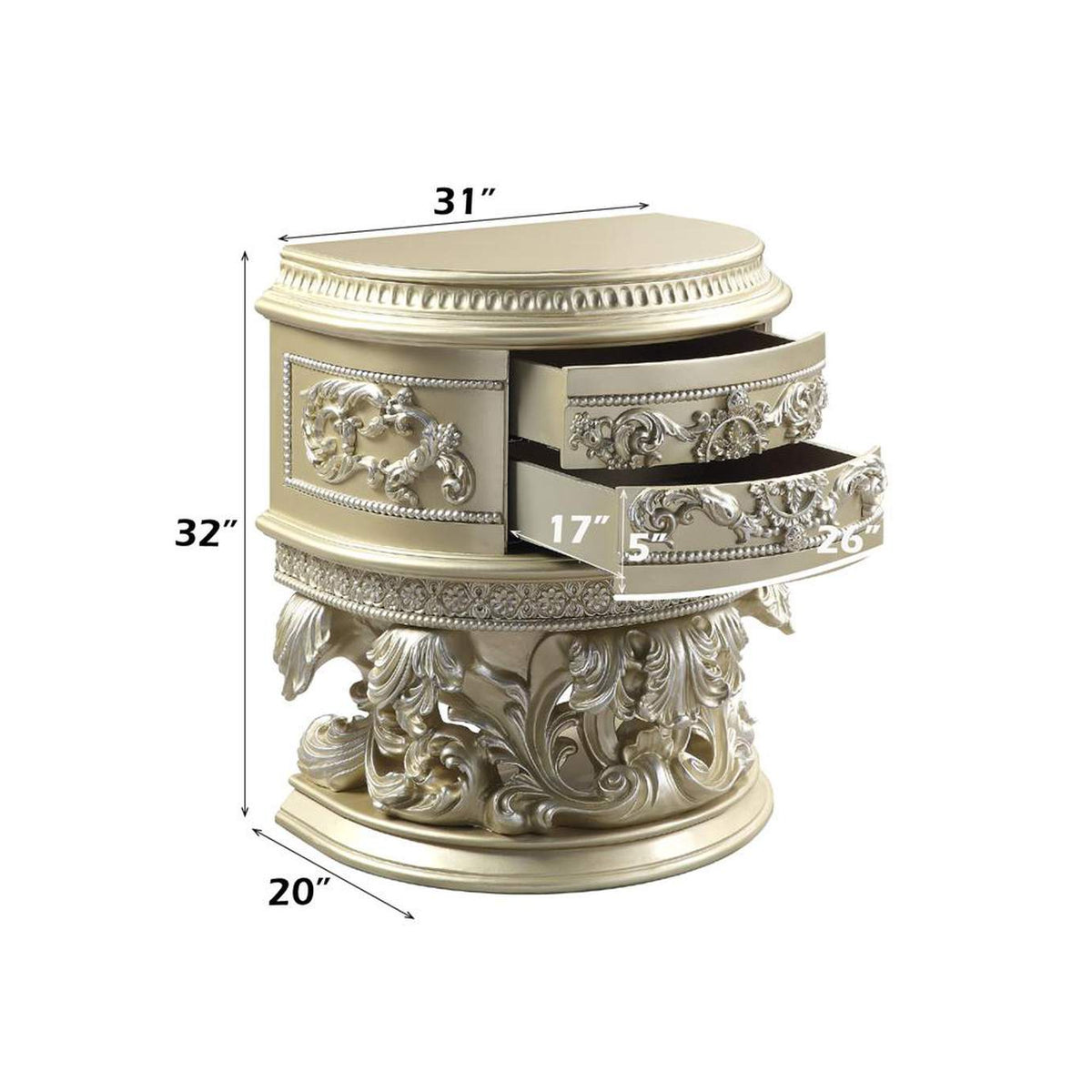 BD00462 Vatican Nightstand