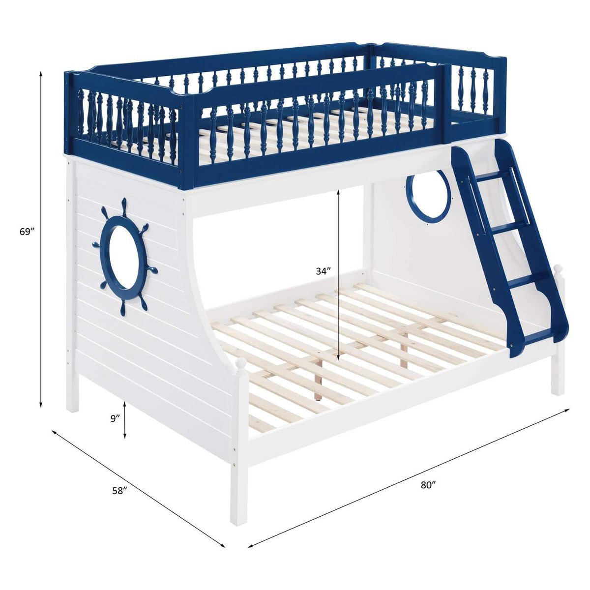 BD00493 Farah Twin-Full Bunk Bed