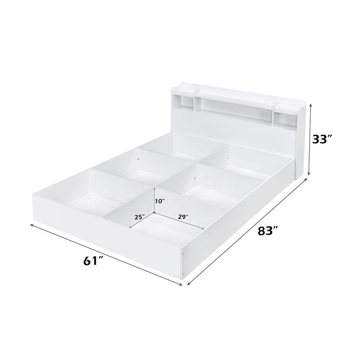 BD00548Q Perse Queen Bed with Storage