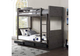 BD00613 Estevon Twin-Twin Bunk Bed with Storage