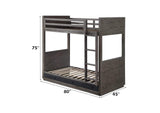 BD00613 Estevon Twin-Twin Bunk Bed with Storage
