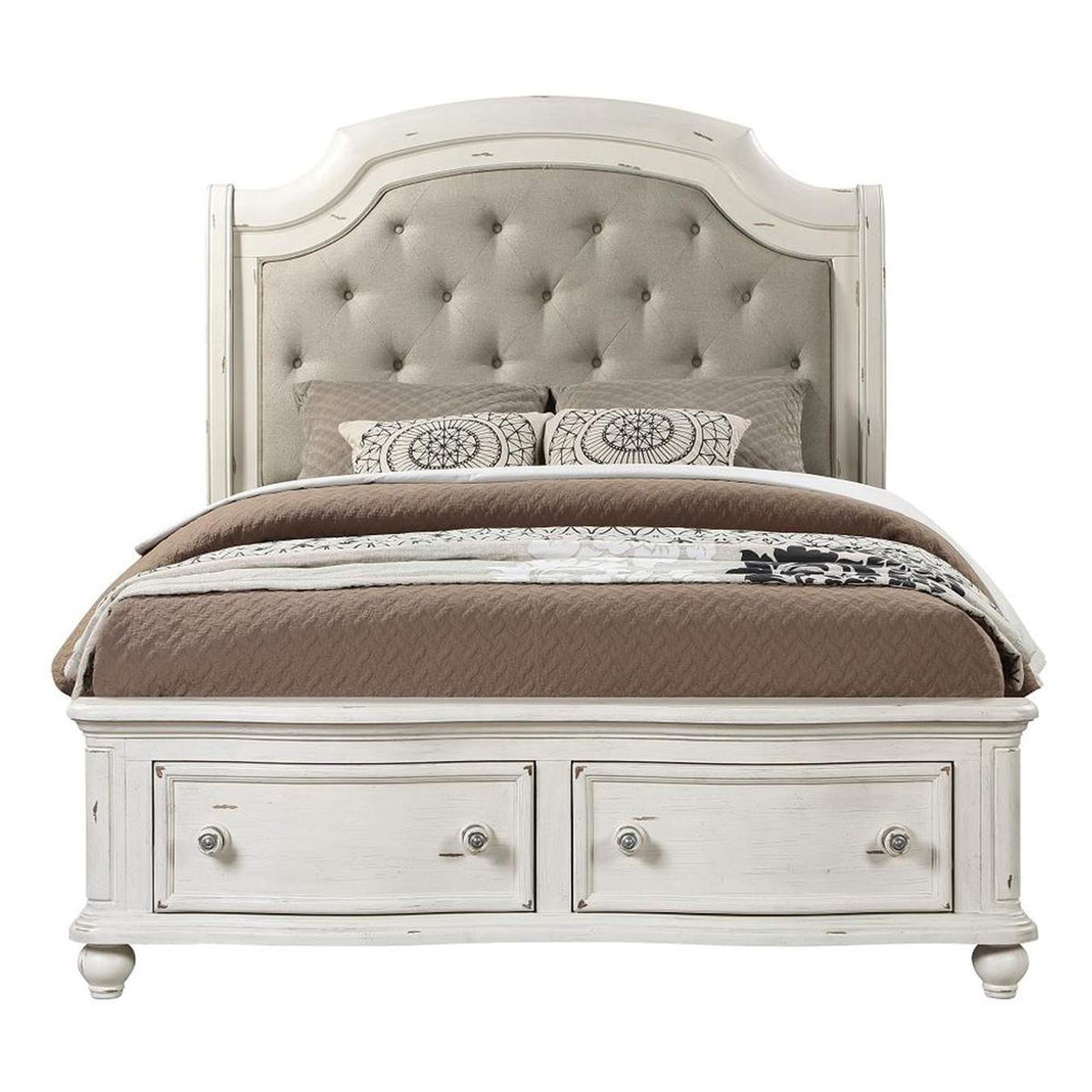 BD01433Q Jaqueline Queen Bed with Storage