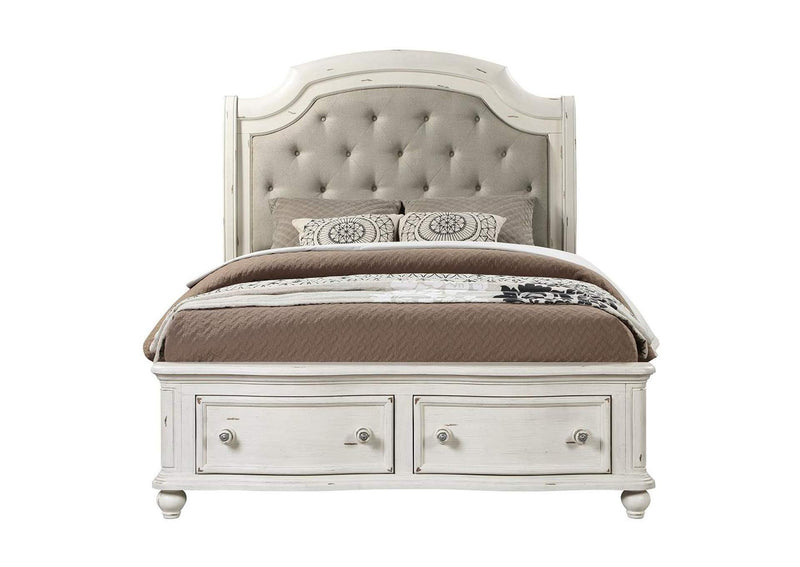 BD01433Q Jaqueline Queen Bed with Storage