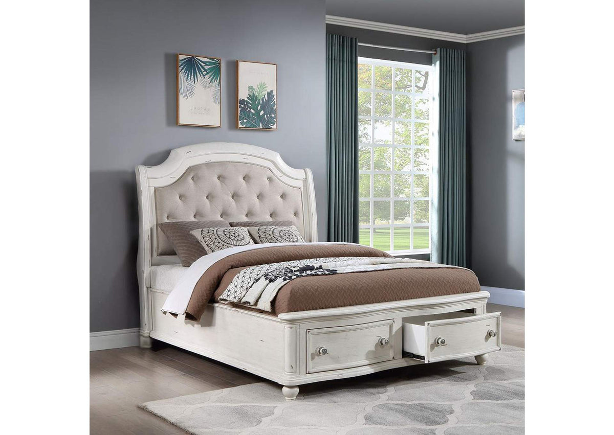 BD01433Q Jaqueline Queen Bed with Storage