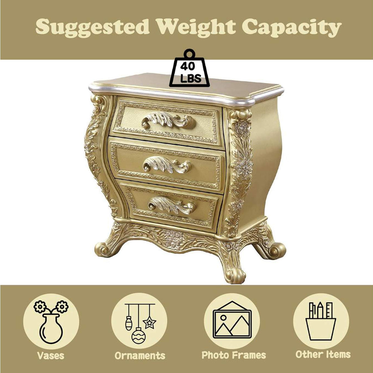BD01464 Cabriole Nightstand