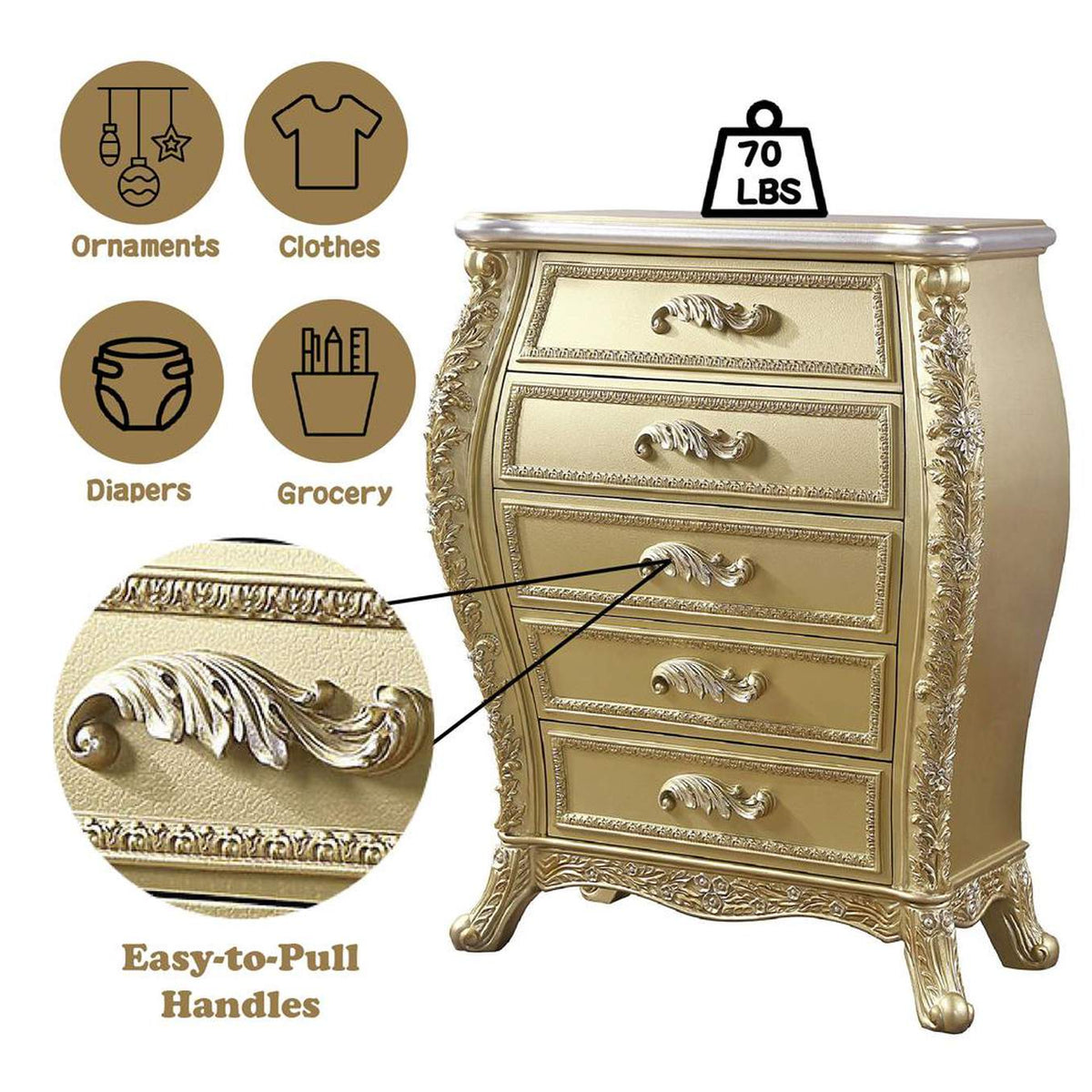 BD01467 Cabriole Chest