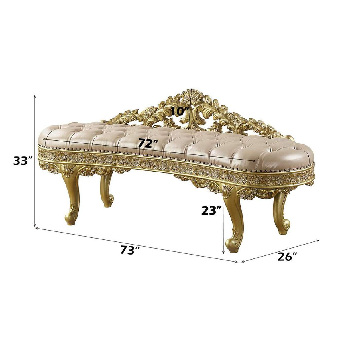 BD01468 Cabriole Bench