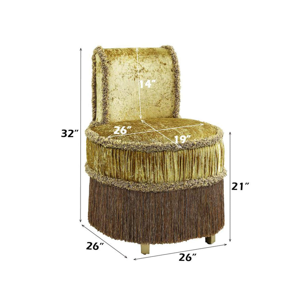 BD01478 Bernadette Vanity Stool