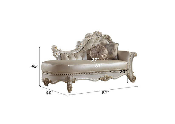 BD01523 Vendome Chaise with 2 Pillows