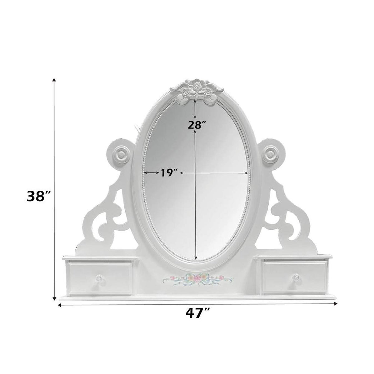 BD01640 Flora Mirror with Jewlery