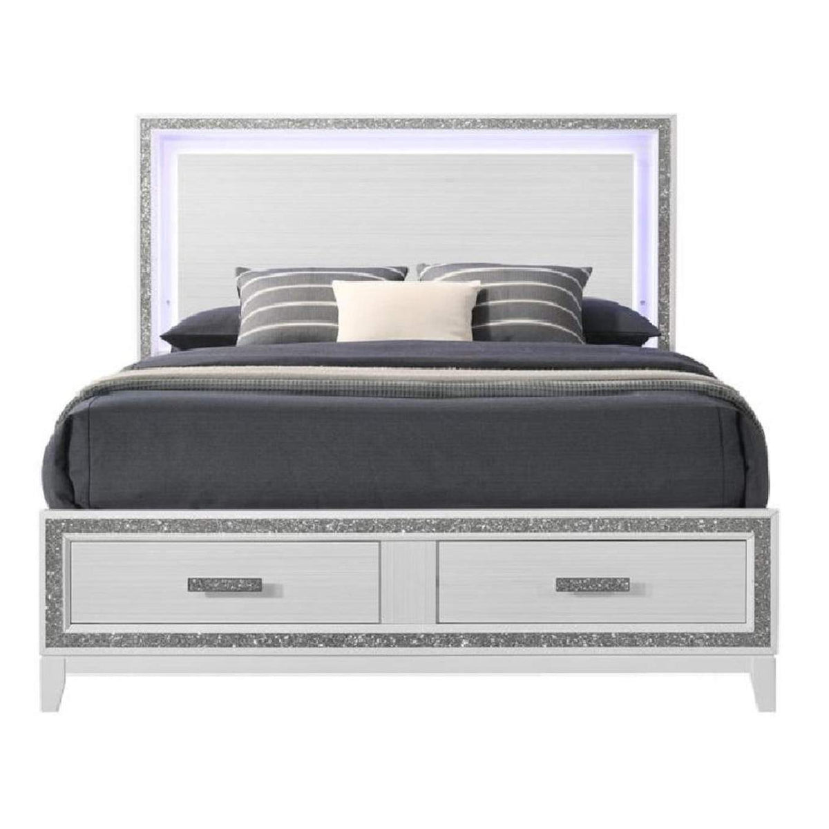 BD01742EK Haiden Ek Bed with Led and Storage