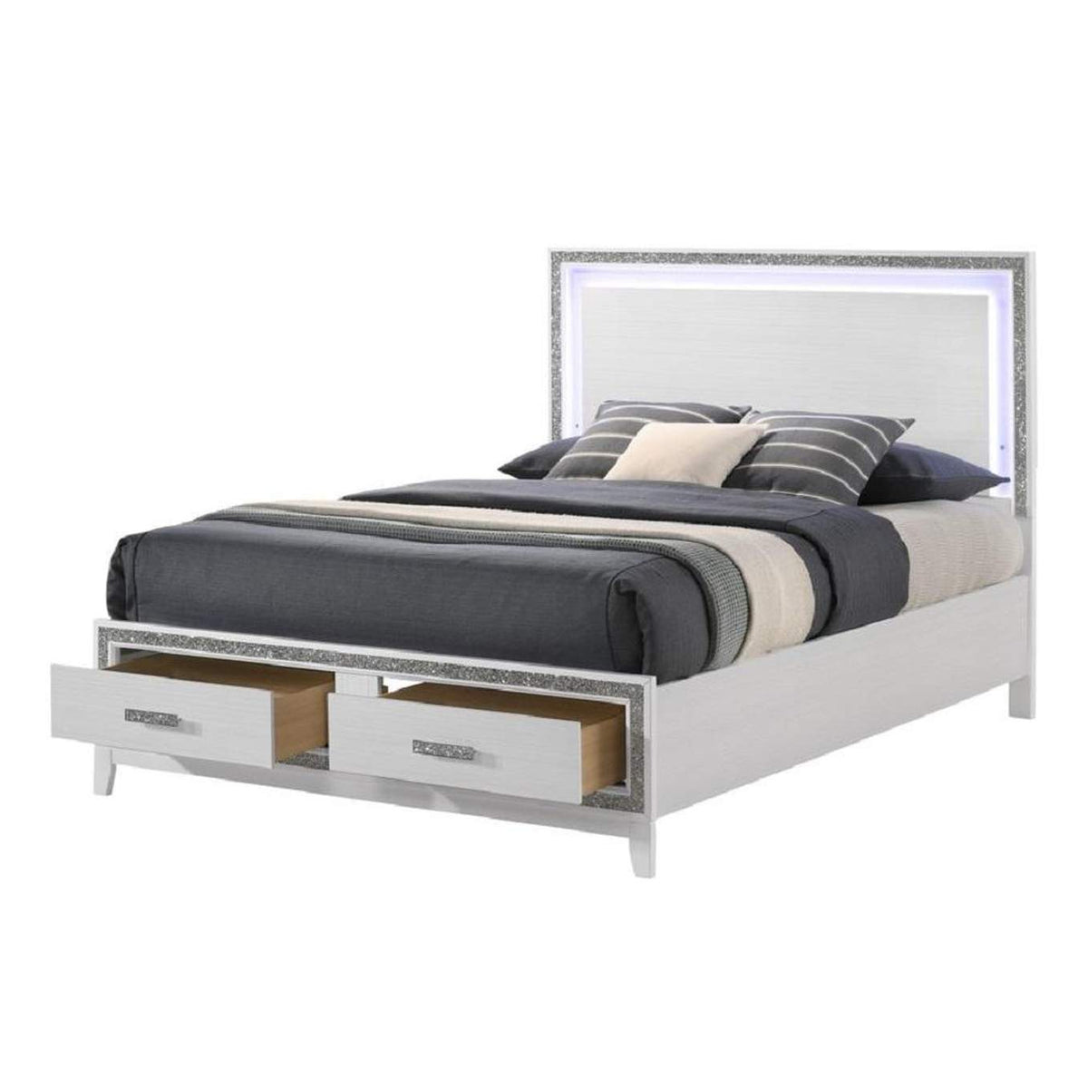 BD01742EK Haiden Ek Bed with Led and Storage