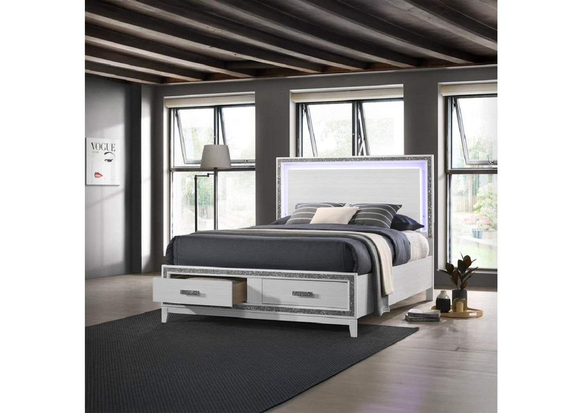 BD01742EK Haiden Ek Bed with Led and Storage