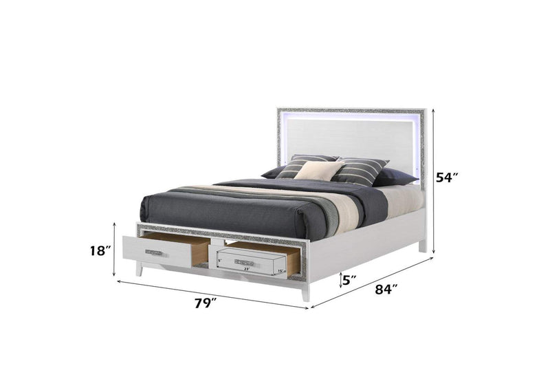 BD01742EK Haiden Ek Bed with Led and Storage