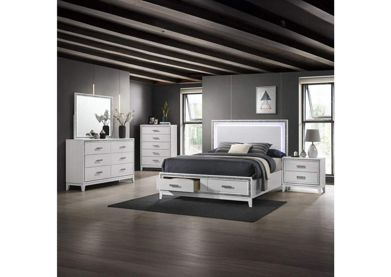 BD01742EK Haiden Ek Bed with Led and Storage