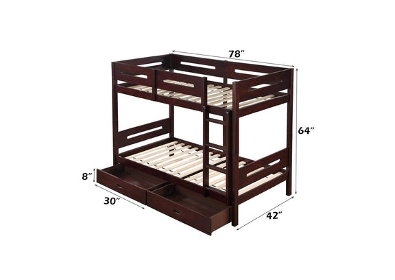 BD01911 Nissa Twin-Twin Bunk Bed