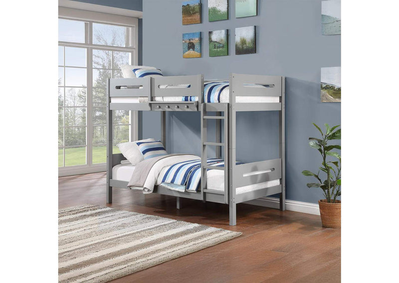 BD01913 Edah Twin-Twin Bunk Bed