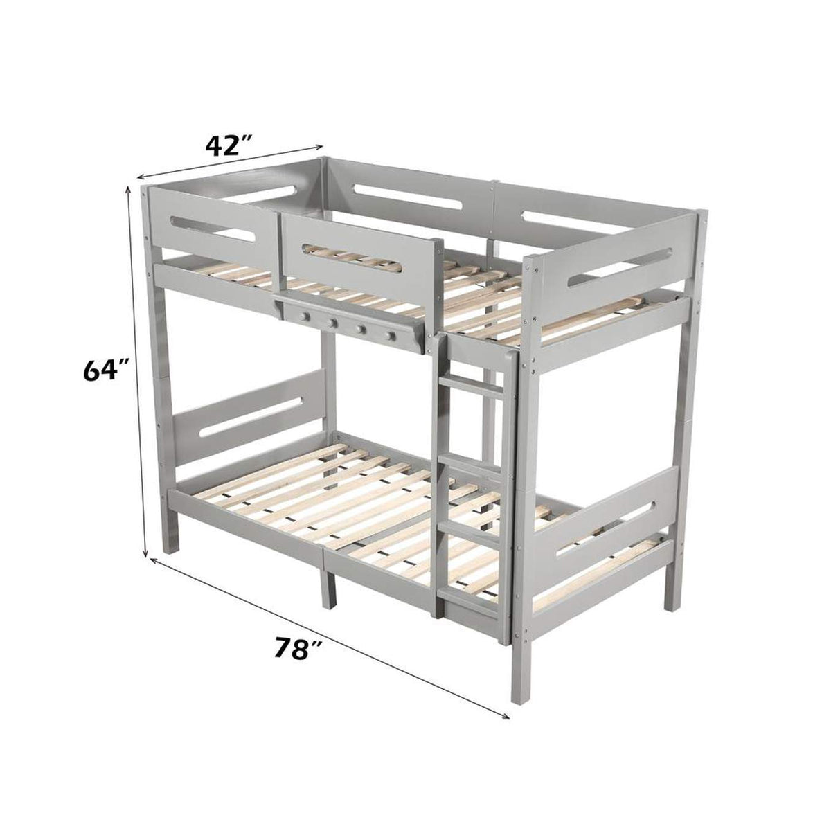 BD01913 Edah Twin-Twin Bunk Bed