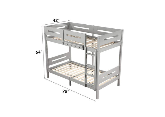 BD01913 Edah Twin-Twin Bunk Bed